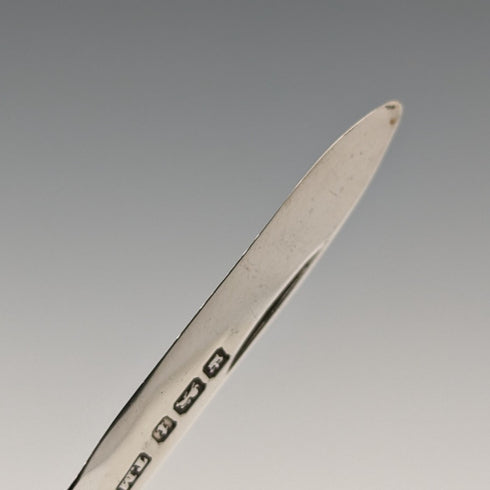 1911年 英国アンティーク 白蝶貝ハンドル 純銀ブレード ペンナイフ Thomas Marples